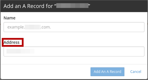 A Record DNS Address