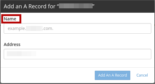 A Record DNS Name
